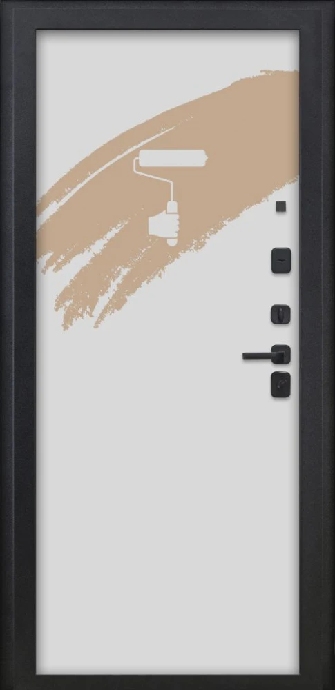 Входная дверь ДвериПРО Модель Л-46 Под покраску DPRO226195 внутренняя сторона