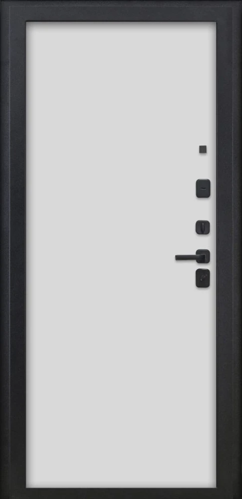 Входная дверь ДвериПРО Л-45 Гладкая Белый матовый DPRO226156 внутренняя сторона