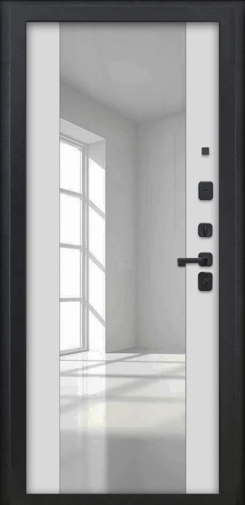 Входная дверь ДвериПРО Л-3б ФЛЗ -1 Белый матовый DPRO226258 внутренняя сторона