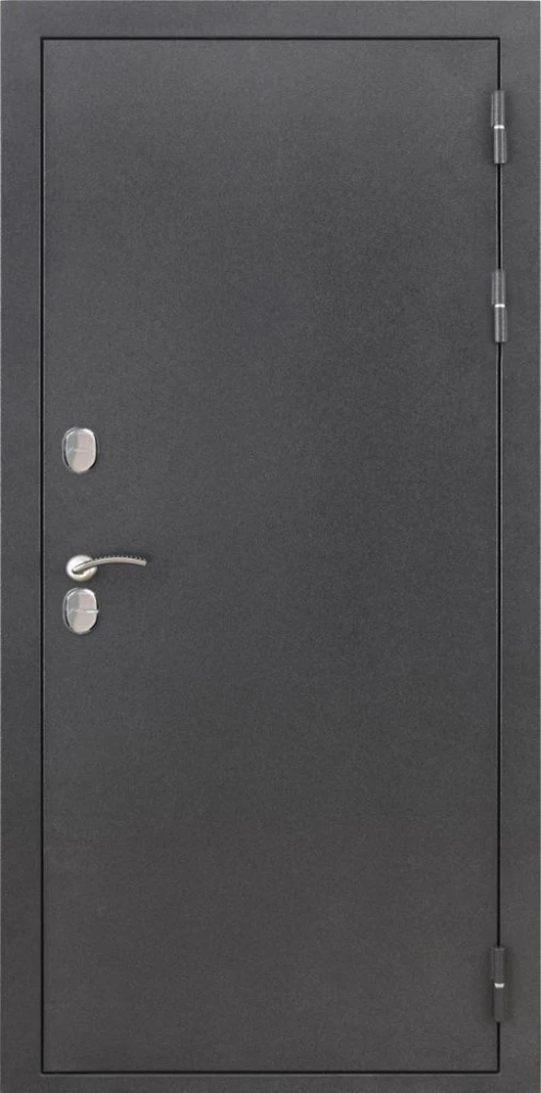 Входная дверь ДвериПРО Термо серебро СБ-1 (лак. белое, 16мм, Беленый дуб) DPRO226353 внешняя сторона